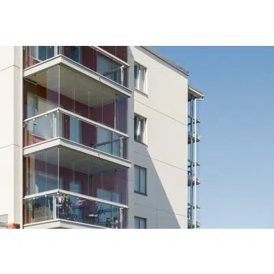 Image for Lumon Railing Top Installed Postless Cladding Outside