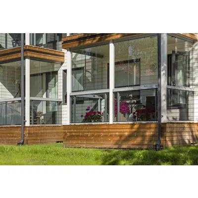 obraz dla Lumon Railing Top Installed Cladding Outside