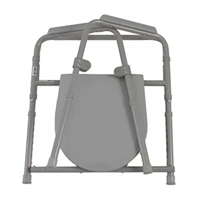画像 Drive Medical 11148-1 Steel Folding Bedside Commode
