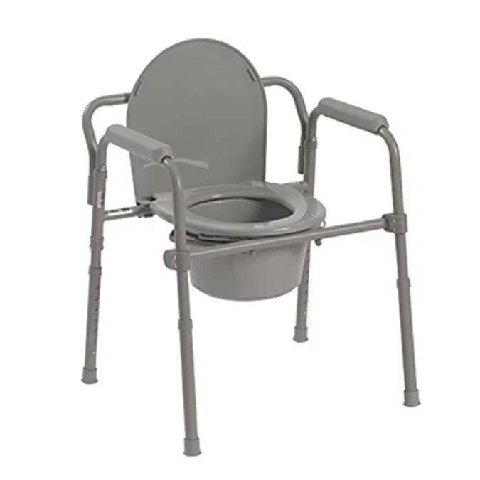 Drive Medical 11148-1 Steel Folding Bedside Commode