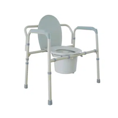 画像 Drive Medical 11117N-1 Heavy Duty Bariatric Folding Commode