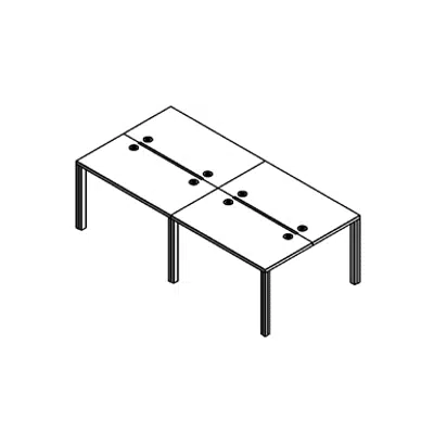 รูปภาพสำหรับ Modernform Double Desk 4 Seat Neon A NA4SL1206G