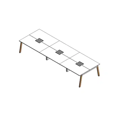 Image for Modernform Double Desk 6 Seat Asdish 420x140 A