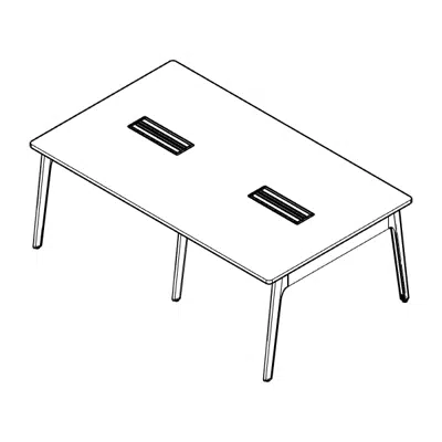 Immagine per Modernform Orbix Meeting Table with Turnbox 1600 mm