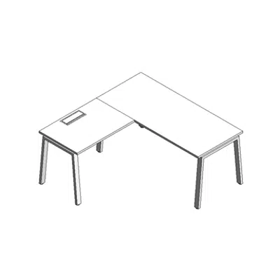 Imagem para Modernform Desk with Left Top Cosmos 160x160 Z}