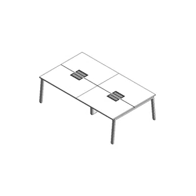 Image for Modernform Double Desk 4 Seat Cosmos 240x140 Z