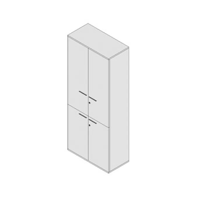 BIM objects - Free download! Modernform 4 Hinge Doors Cabinet Universal ...