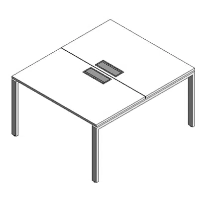 Image for Modernform Double Desk 2 Seat Cosmos 120x140 U