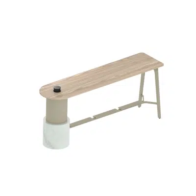 Obrázek pro Modernform Orbix Expansion Straight Single Desk with Casters