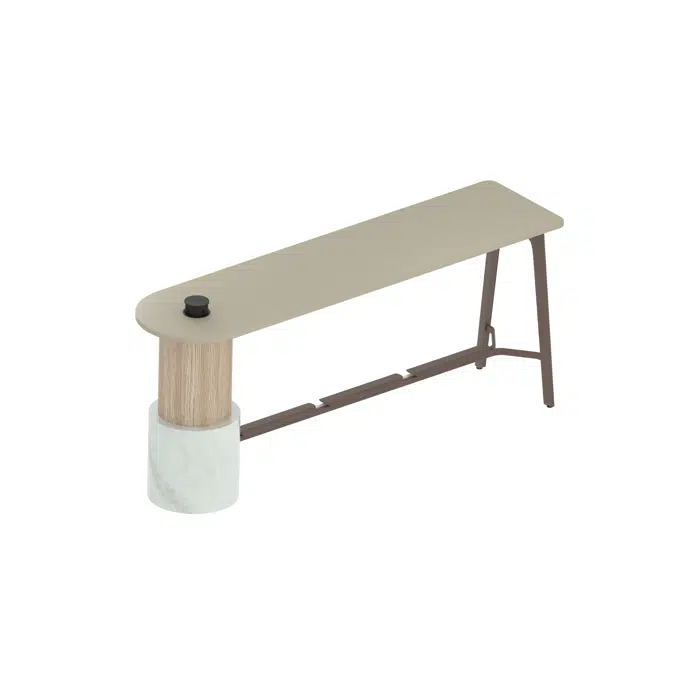 Modernform Orbix Expansion Straight Single Desk with Casters