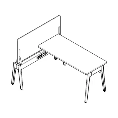 Immagine per Modernform Orbix Power Platform with 1 Seat Desk
