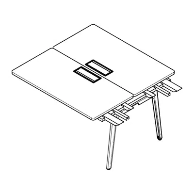 Image for Modernform Orbix Double Extension Desk with Flip-up