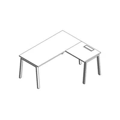 Image for Modernform Desk with Right Top Cosmos 180x160 Z