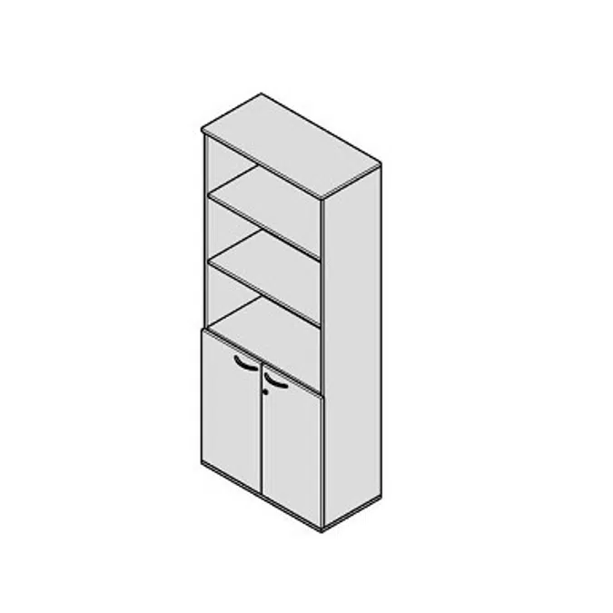 BIM objects - Free download! Modernform Open or Hinge Doors Cabinet ...