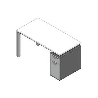 kép a termékről - Modernform Single Desk with Pedestal Neon 140x70