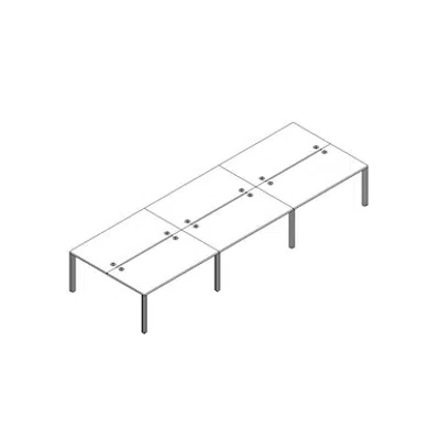 Image for Modernform Double Desk Neon 160x80