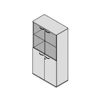 Immagine per Modernform Glass Door or Hinge Doors Cabinet Universal 2 E 80x40