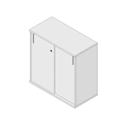 Image for Modernform Slide Door Cabinet Universal 5 S 80x40