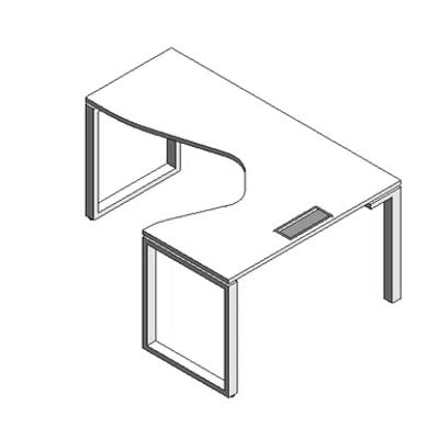 Image for Modernform L-Shape Right Desk Cosmos 160x120 O