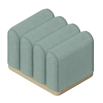 Image for Modernform สตูลล้อสี่เหลี่ยมลอน CUDDLE STC