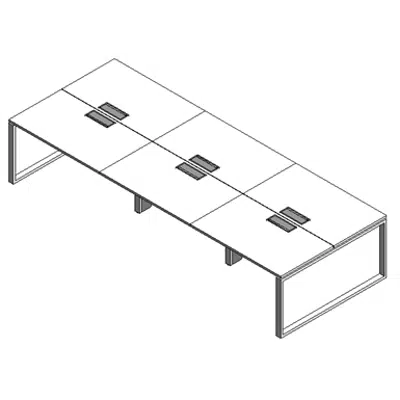 Image for Modernform Double Desk 6 Seat Cosmos 420x140 O