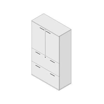 Image for Modernform Hinge Doors or File Drawer Cabinet Universal 17 S 80x40