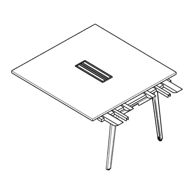 imagen para Modernform Orbix Extension Desk with Turnbox