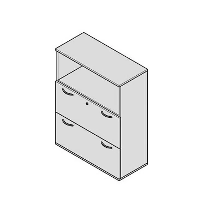 Objetos BIM - ¡Descarga gratis! Modernform Open or File Drawer Cabinet ...