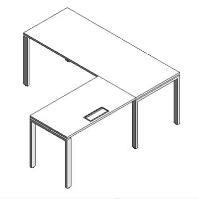 Immagine per Modernform Desk with right top cosmos U 180x180