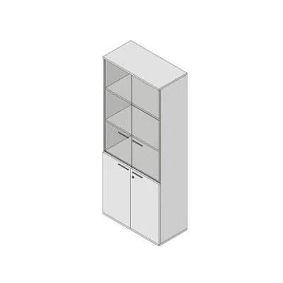 imagem para Modernform Hinge Doors Glass Hinge Doors Cabinet Universal 23 N 80x40