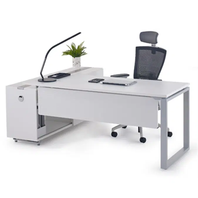 BIM objects - Free download! Modernform Manager Desk Right Cabinet Cosmos O  180x160 | BIMobject