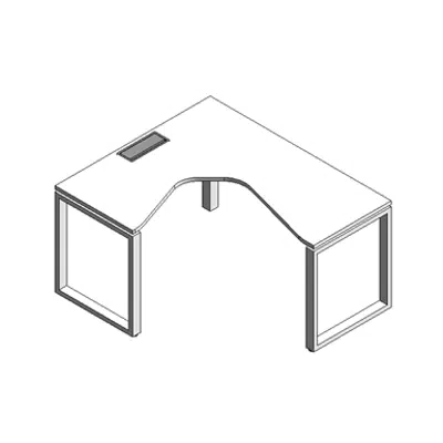 Image for Modernform L-Shape Left Desk Cosmos 160x120 U