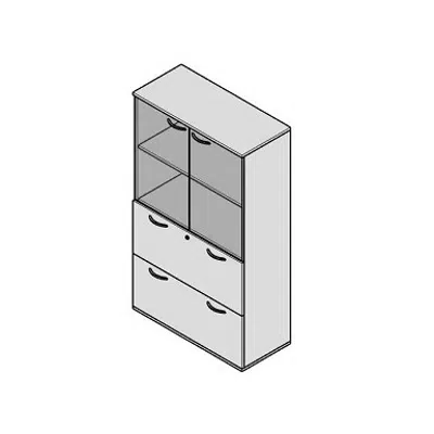 Image for Modernform Hinge Doors or Glass Hinge Doors Cabinet Universal 18 E 80x40