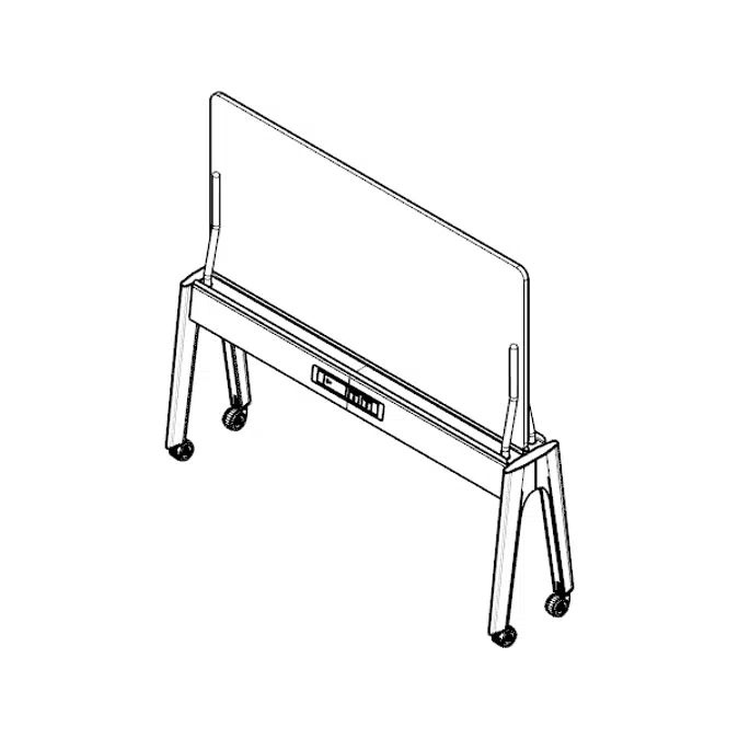 Modernform Orbix Power Platform Whiteboard