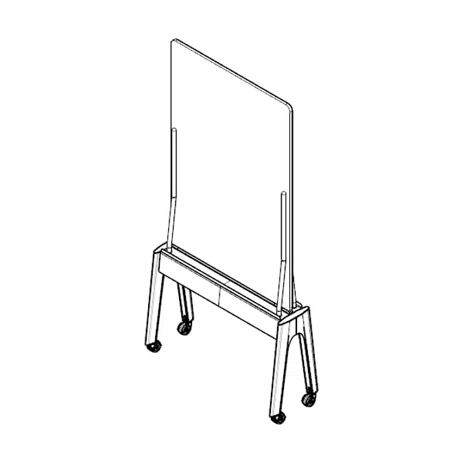 Modernform Orbix Power Platform Whiteboard