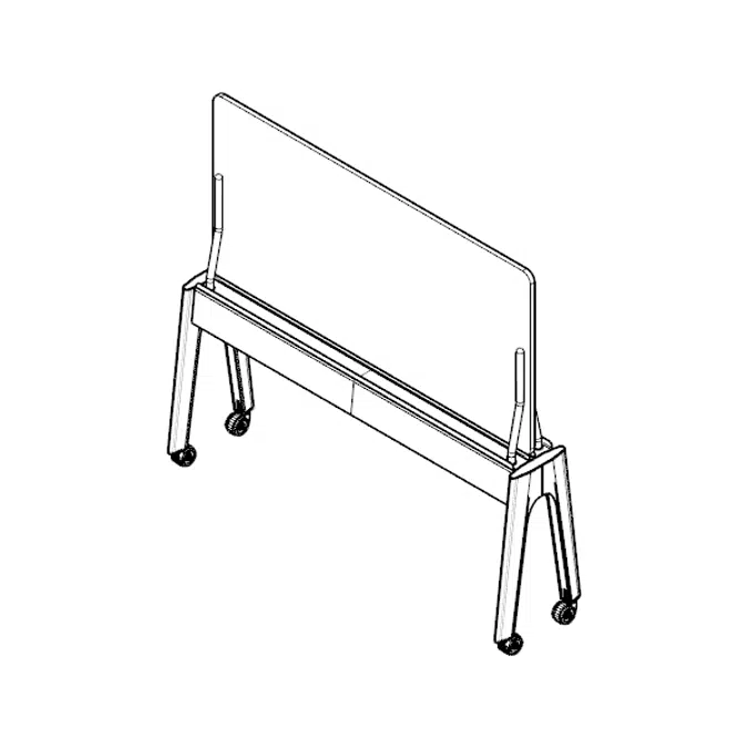 Modernform Orbix Power Platform Whiteboard
