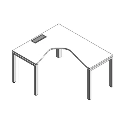 Image for Modernform L-Shape Left Desk Cosmos 160x120 O