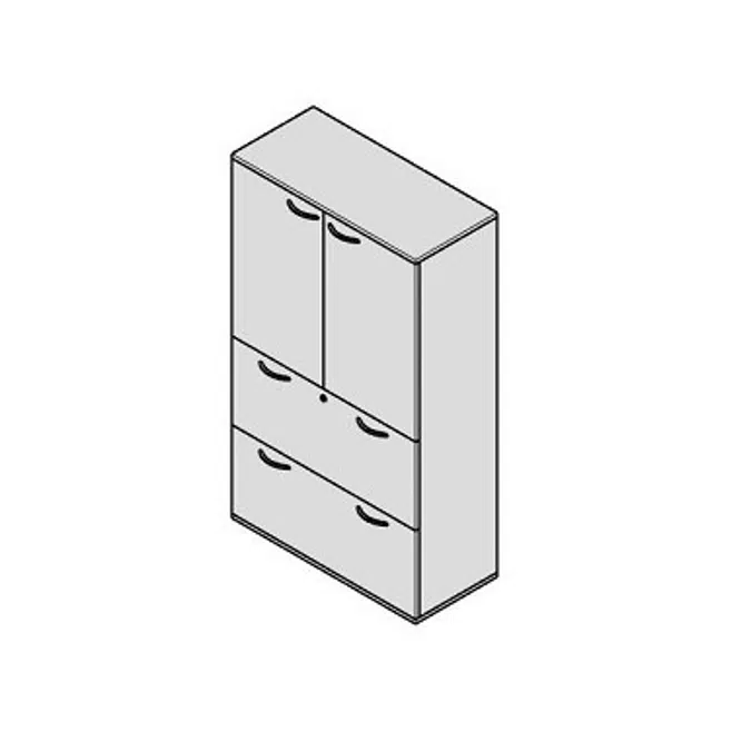 BIM objects - Free download! Modernform Open or File Drawer Cabinet ...