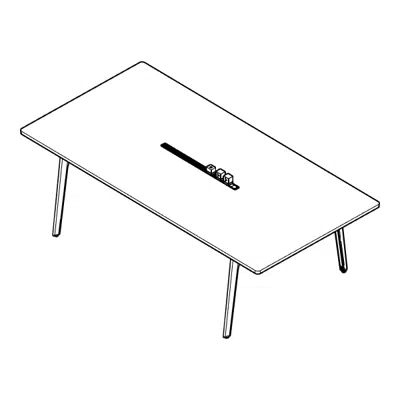 Immagine per Modernform Orbix Meeting Table with Moving Track Socket