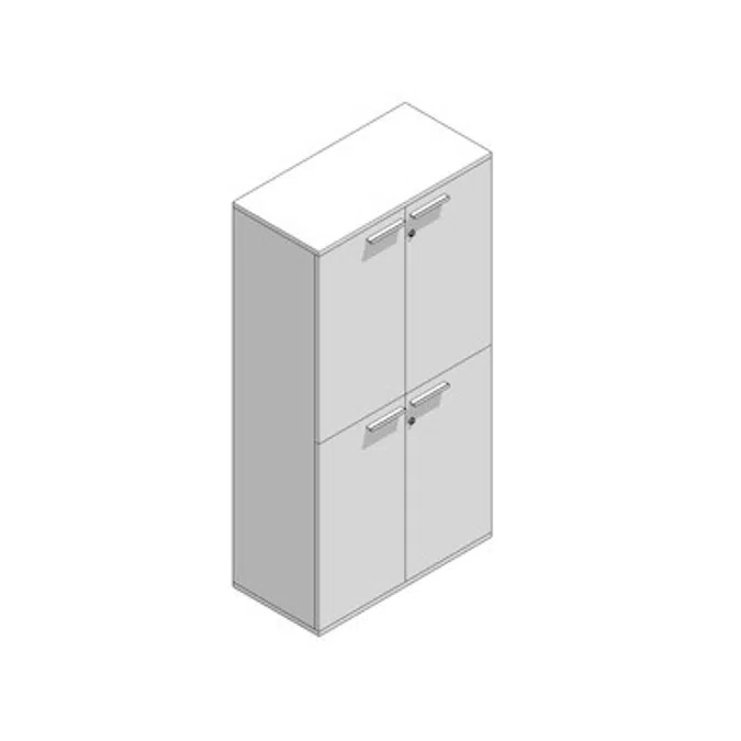 BIM objects - Free download! Modernform 4 Hinge Doors Cabinet Universal ...