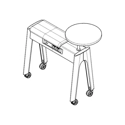 Immagine per Modernform Orbix Mobile Power Platform with Seating Tabletop and Power Outlet 846 mm
