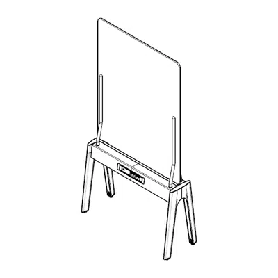 Immagine per Modernform Orbix Power Platform with Acoutic Panel (Felt or Fabric) and Power Outlet