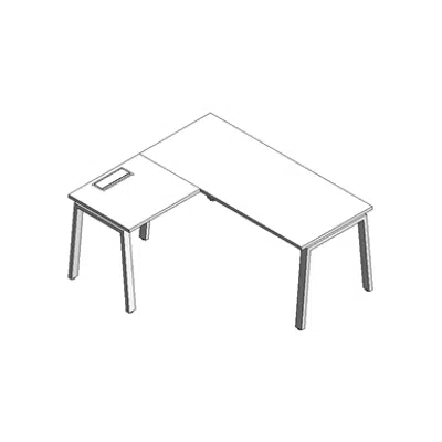 Image for Modernform Desk with Left Top Cosmos 160x140 Z