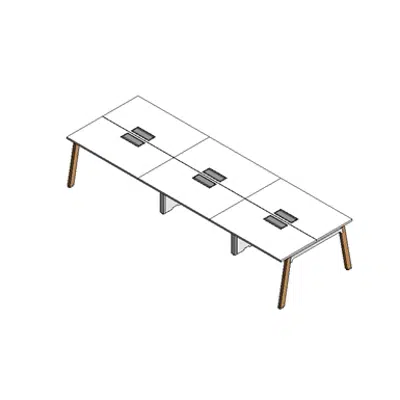 Image for Modernform Double Desk 6 Seat Asdish 360x120 A
