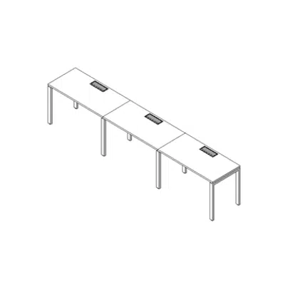 Modernform Single Desk 3 Seat Cosmos 360x60 U图像