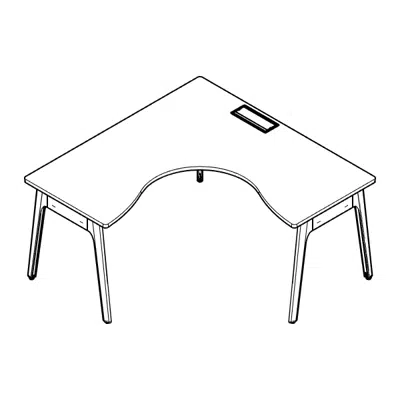 Immagine per Modernform Orbix L-shape Desk with Right-Hand flip-up