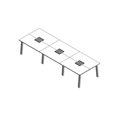 Image for Modernform Double Desk 6 Seat Zynergy  360x120