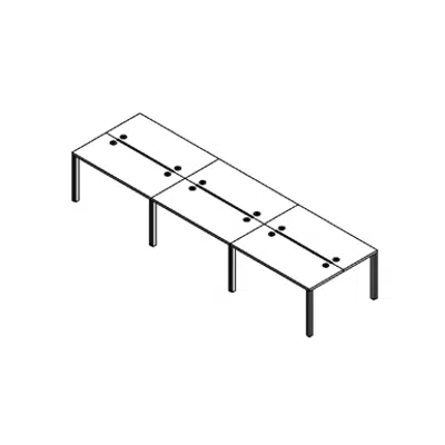 Image pour Modernform Double Desk 6 Seat Neon A NA6SL1406G