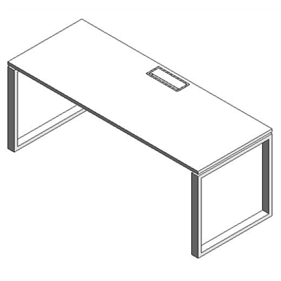 Image for Modernform Single Desk Cosmos O 180x70
