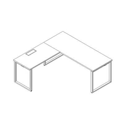 afbeelding voor Modernform Desk with Left Top Cosmos 180x180 O
